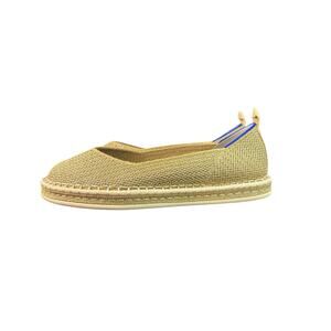 ROTHY'S The Espadrille diamond metallic Ballet Ivory Size 8.5